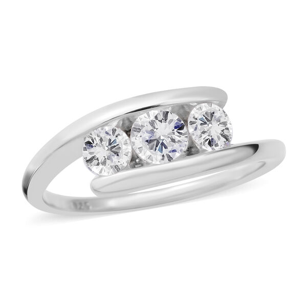 LUSTRO STELLA- wei&szlig;er Zirkonia-Ring - 1,20 ct.