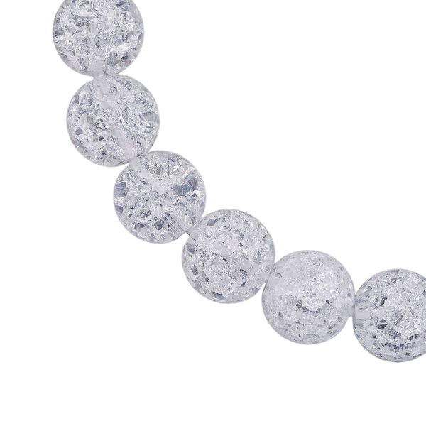 Wei&szlig;es Eis Quarz Armband, 19 cm - 130 ct. image number 2