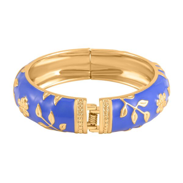 Emaillierter Armreif, ca. 19 cm, blau image number 5