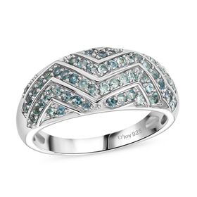 D’joy Alexandrit Ring 925 Silber rhodiniert (Größe 18.00) ca. 0,69 ct