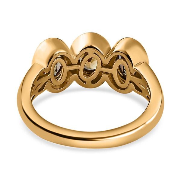 AA natürlicher, goldener Tansanit-Ring - 0,93 ct. image number 6