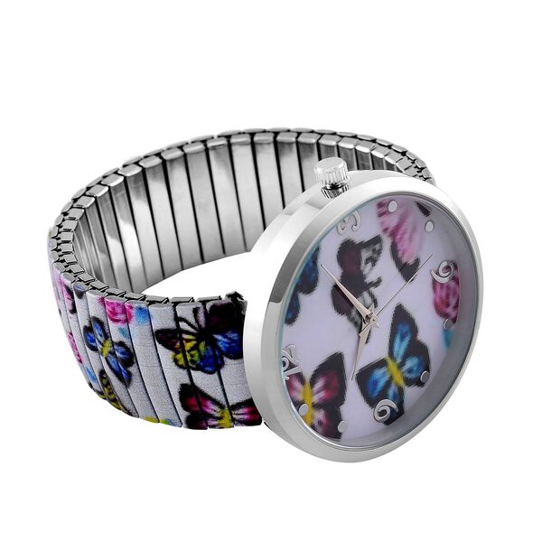 STRADA - Japanisches Uhrwerk, Flexible Uhr, Schmetterling image number 5