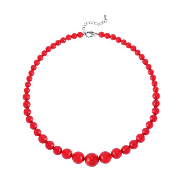 Rosa Muschelkernperle Schmuckset Reiner Edelstahl image number 3