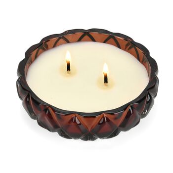 The 5th Season: Premium Kollektion Duftkerze im orientalischem Glas, 20h Brenndauer, Dunkelrot