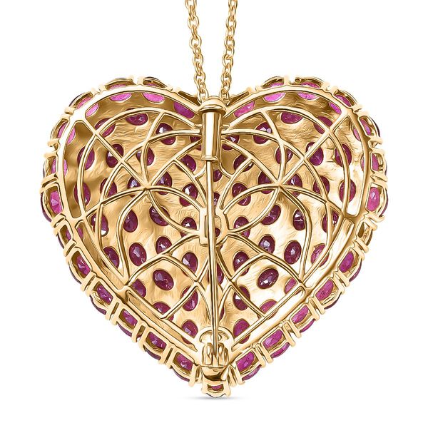 D'Joy afrikanischer Rubin Anh&auml;nger mit 45cm Kette - 23,26 ct. image number 5