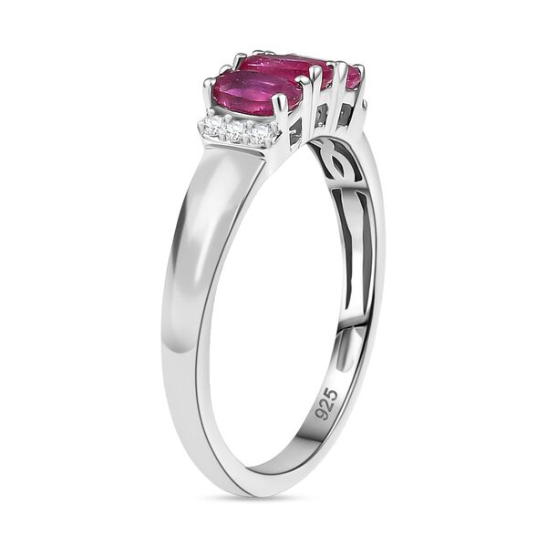 D&rsquo;Joy Afrikanischer Rubin und Zirkon Ring - 1 ct. image number 5