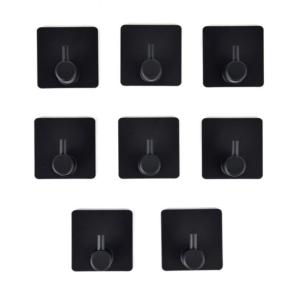 8er Set Metallhaken-Schwarz aus Eisen, 316L Edelstahl , 4.5 cml; Schwarz image number 4