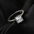 LUSTRO STELLA Hergestellt mit ZIRKONIA Solitär Ring 925 Silber Platin-Überzug (Größe 16.00) ca. 3,17 ct image number 1