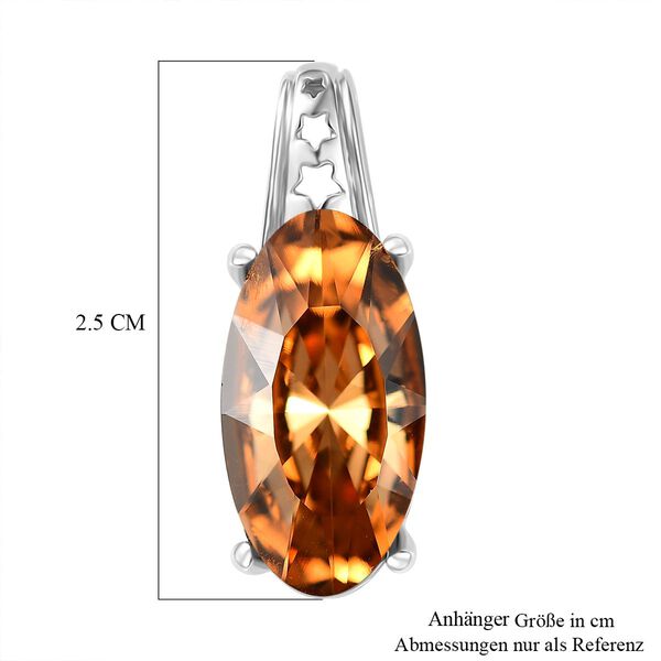 J Francis gefertigt mit SWAROVSKI- Heller Topas Swarovski-Kristall-Anhänger image number 6