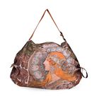 Shopper Tasche mit "La Plume" Mucha Design, 40x30x12cm, Mucha
