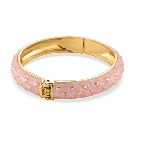 Emaille-Armreif im Punkt-Design, Rosa, ca. 18,5 cm image number 6