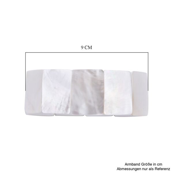 Royal Bali - Perlmutt flexibles Armband, 18 cm image number 3