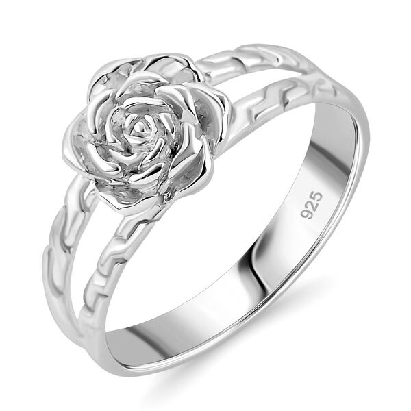 Royal Bali Kollektion - Rosen-Ring in 925 Silber