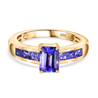 AAA Tansanit Ring, 585 Gold (Gr&ouml;&szlig;e 20.00) ca. 1.76 ct