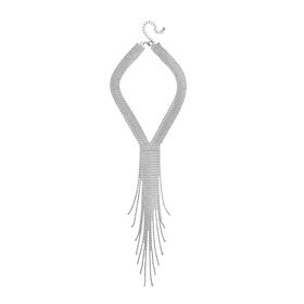 Designer inspirierte Kristall-Halskette, ca. 45 cm