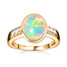 Natürlicher, äthiopischer Welo Opal und Diamant-Ring - 2,11 ct. image number 4
