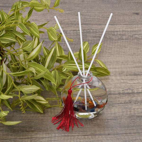 The 5th Season- Aromatherapie Duft-Diffusor mit mehreren Edelsteinen, Duftst&auml;bchen und Quasten, 100ml image number 1