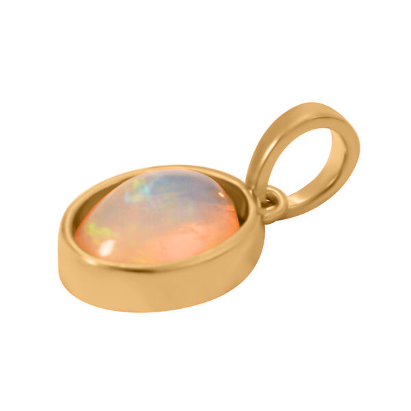 AA Nat&uuml;rlicher, &auml;thiopischer Welo Opal Anh&auml;nger, 925 Silber vergoldet, ca. 1.21 ct image number 4