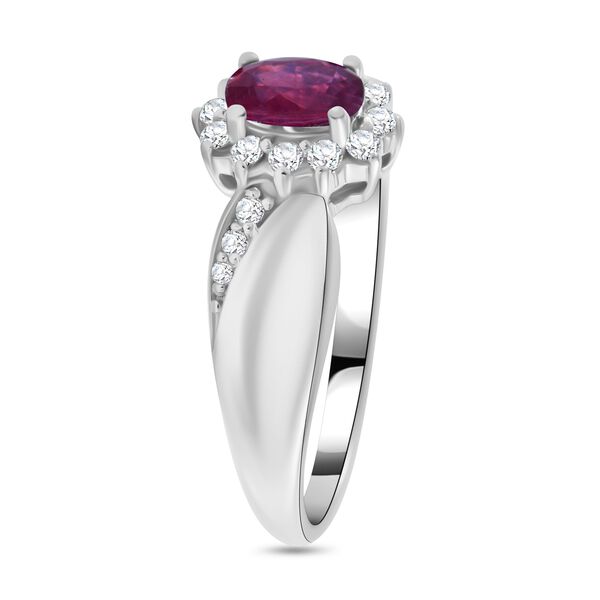 Afrikanischer Rubin  und Zirkon-Ring - 1,07 ct. image number 2