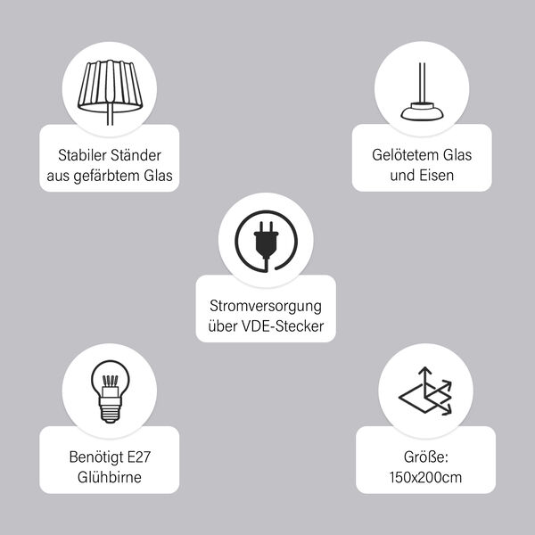 Art-Décor Lampe im Tiffany-Stil image number 7