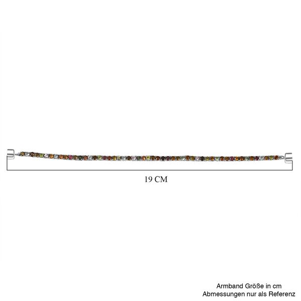 D'Joy AA Mehrfarbig-Turmalin Armband ca. 19 cm 925 Silber rhodiniert ca. 6,36 ct. image number 4