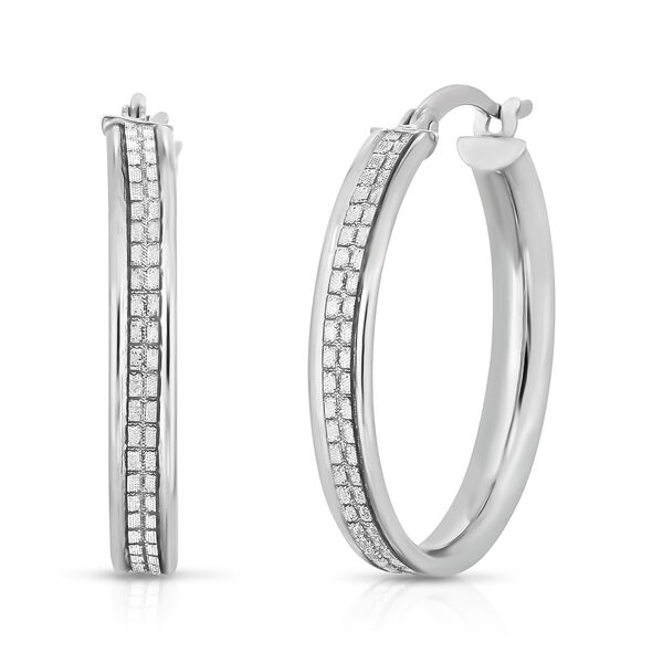 Creolen, 925 Silber rhodiniert