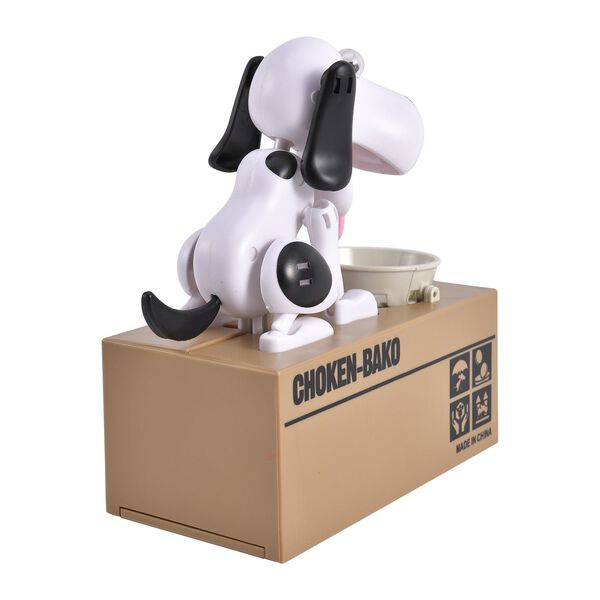 M&uuml;nzstehlende Hunde-Spardose, 2x AA Batterien (nicht inkl.), 16.3x9x17 cm, Wei&szlig; image number 2