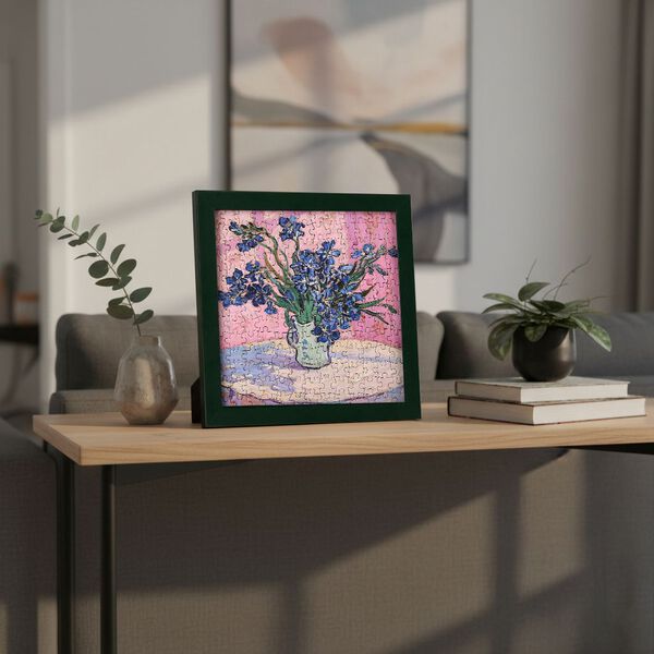 LIVMORE DIY Bilderrahmen Puzzle Bastelset, 169 Teile, Blumenstrau&szlig;, 18,1x13x18,1cm, Rosa image number 1