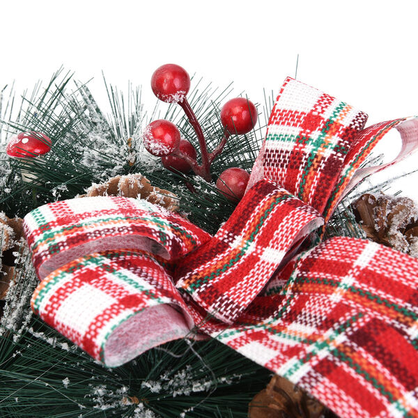 Weihnachtskranz, Weihnachtsdekoration, Durchmesser 45 cm, Grün  image number 3