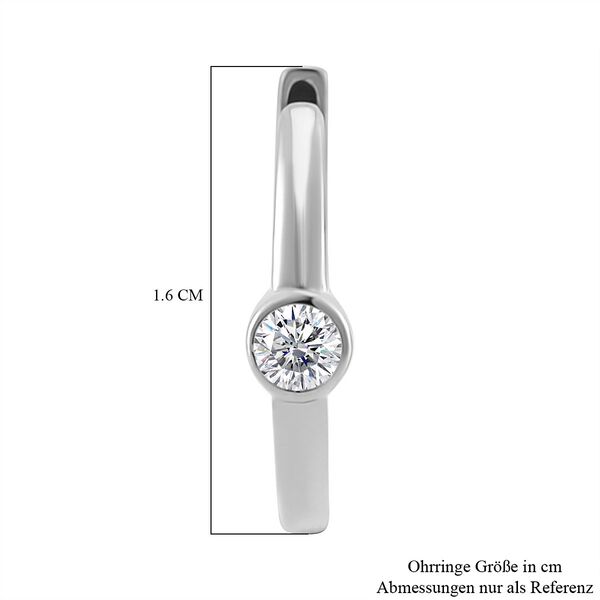Moissanit Ohrringe, 925 Silber rhodiniert - 0,22 ct. image number 5