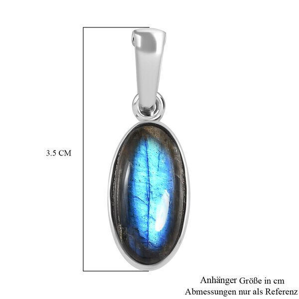 AAA Labradorit Anh&auml;nger, Edelstahl ca. 10.44 ct image number 7
