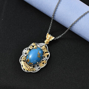 EVER TRUE AA Blauer Mojave T&uuml;rkis Schmuckset ca. 50 cm ca. 11.15 ct