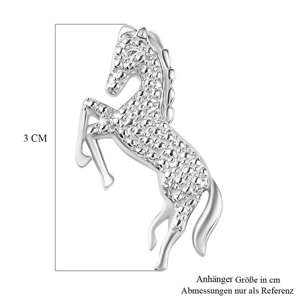 Pferd Anhänger mit weißen Diamantakzenten image number 6