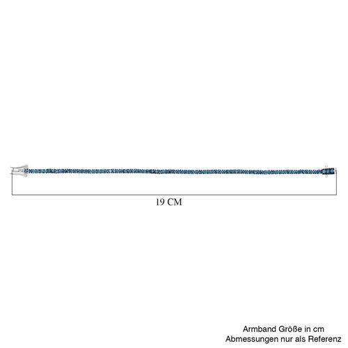 LUXURIANT DIAMOND - Lab Grown Blauer Diamant SI-GH SGL zertifiziert Armband ca. 19 cm 925 Silber rhodiniert ca. 1.00 ct image number 3