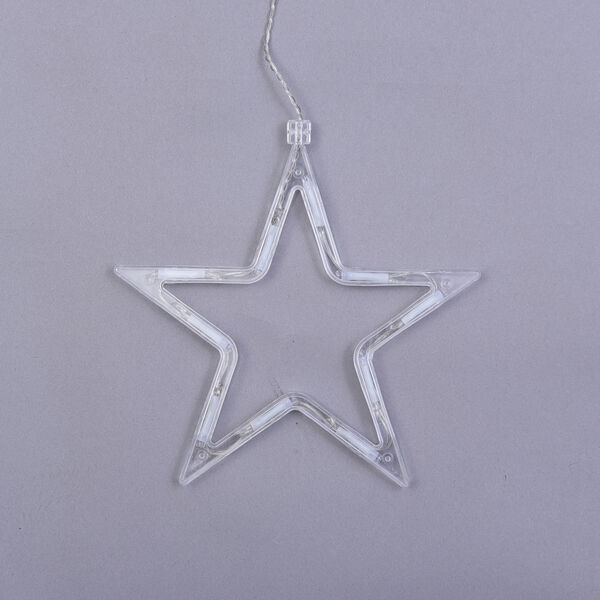 126 LED Vorhang warmwei&szlig;e Lichterkette - Stern, 3xAA (nicht inkl.), Gr&ouml;&szlig;e 350x85 cm image number 2