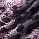 LA MAREY 100 % natürlicher Maulbeerseiden Schal, Leopardenmuster, Größe: 180x110 cm, Grau image number 4