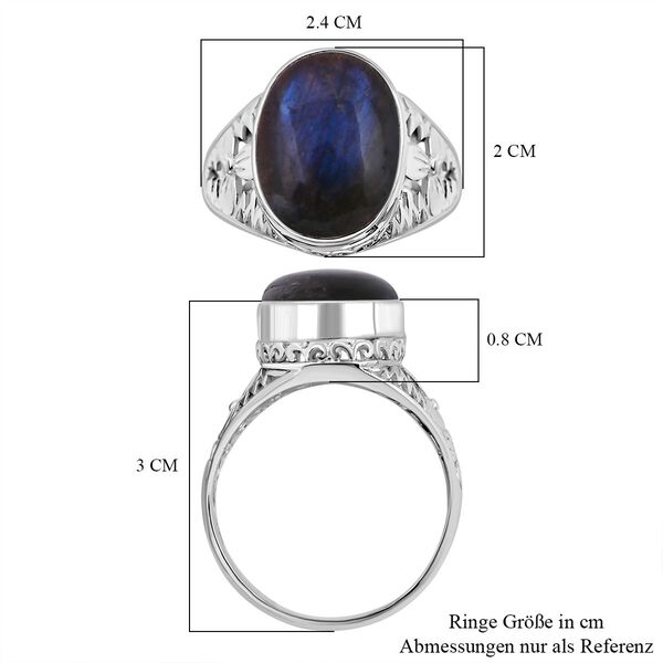 Royal Bali Kollektion- Labradorit Ring - 8,90 ct. image number 6