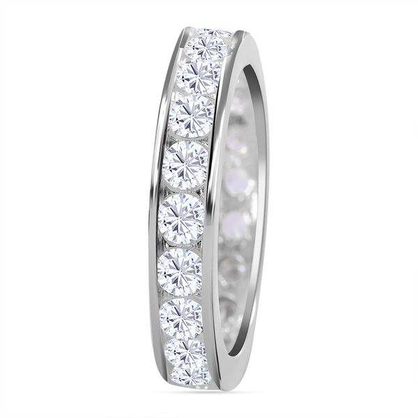 Lustro Stella - Wei&szlig;er Zirkonia Ring, 925 Silber platiniert (Gr&ouml;&szlig;e 16.00) ca. 3.96 ct image number 3