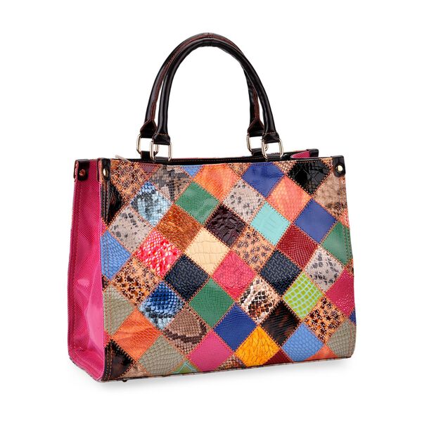 Chaos by Elsie Echtleder Crossbody Tasche mit RFID und Mini-Blitzlampe, 34x15x26,5cm image number 7