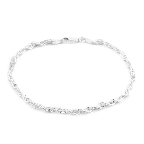 Italienische Figaro Armband ca. 19 cm 925 Silber image number 0