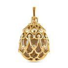 GP Spezial Kollektion - Prasiolith, Kanchanaburi blauer Saphir Anhänger, 925 Silber Gelbgold Vermeil ca. 15.27 ct