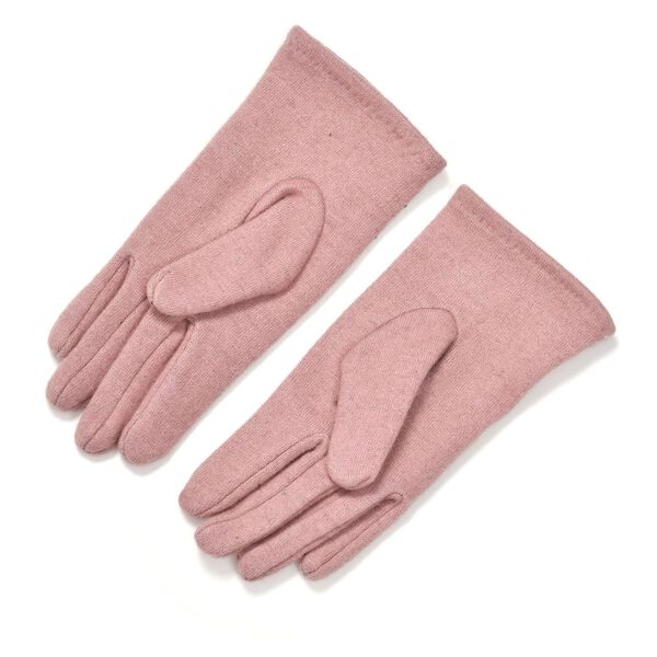LA MAREY 2er-Set Kaschmir M&uuml;tzen und Handschuhen mit Mikropl&uuml;sch-Futter, Rosa image number 5