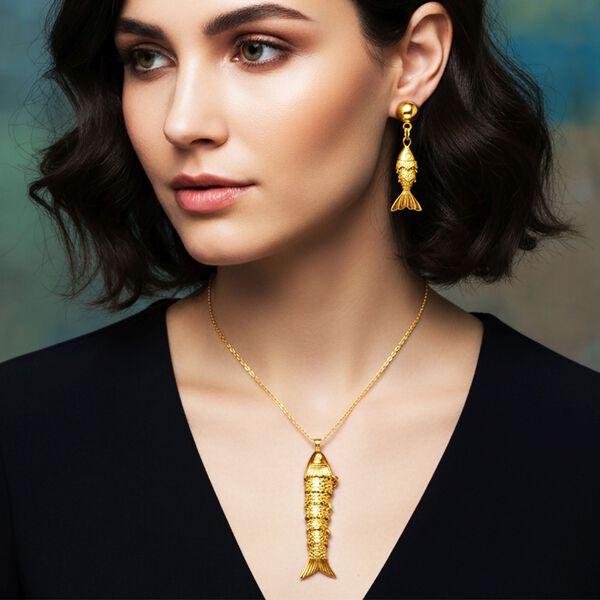 Weißer Zirkonia Schmuckset ca. 50 cm + 5 cm Extender, Nickelfreies Messing gelb vergoldet image number 2