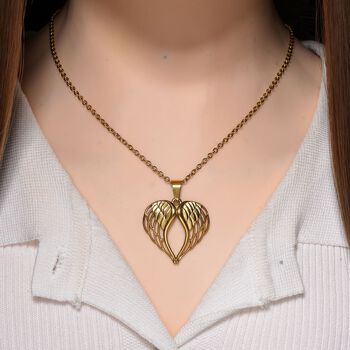 Reiner Edelstahl IP-Gelbbeschichtung Halskette ca. 50 cm ca. 10,70g