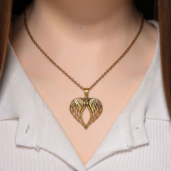 Reiner Edelstahl IP-Gelbbeschichtung Halskette ca. 50 cm ca. 10,70g image number 1