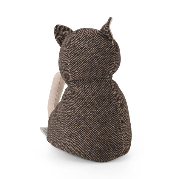 Cat Door stopper AProduct size:15*18*10CM Packing:1PC/opp bag+sticker Function: Damage-Free for Doors Anti-Slam & Lockout Protection Pinch-Free Safety Color:Dark Brown Material:Polyester+sand Product size:15*18**10cm  image number 7