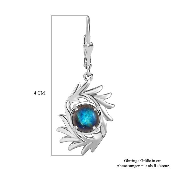 AAA Labradorit Ohrringe 925 Silber rhodiniert ca. 4.62 ct image number 7