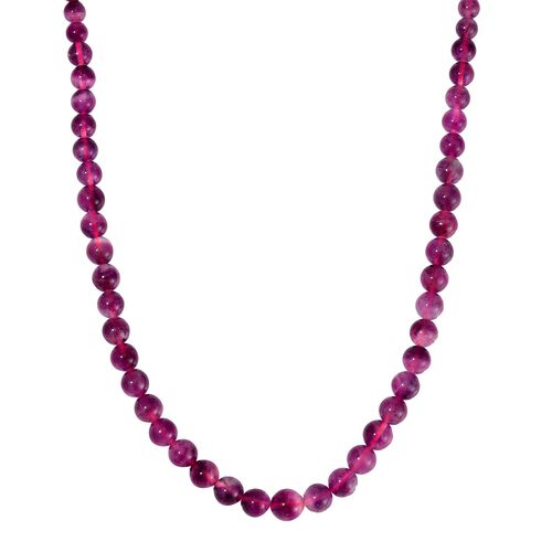 8-12mm Rosa Fluorit Halskette, 50 cm - 370 ct. image number 0