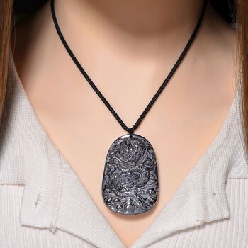 Terahertz Halskette, Drachenmotiv, ca. 71 cm, ca. 100.00 ct