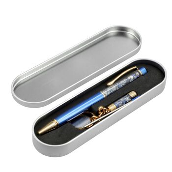 Larimar Edelstein Stift-Set, Blau